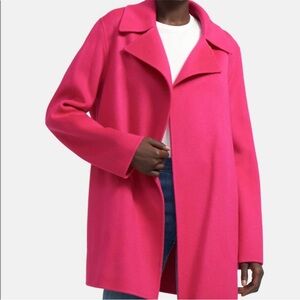 Theory Jacket Overlay New Divide Luxe in Magenta Pink